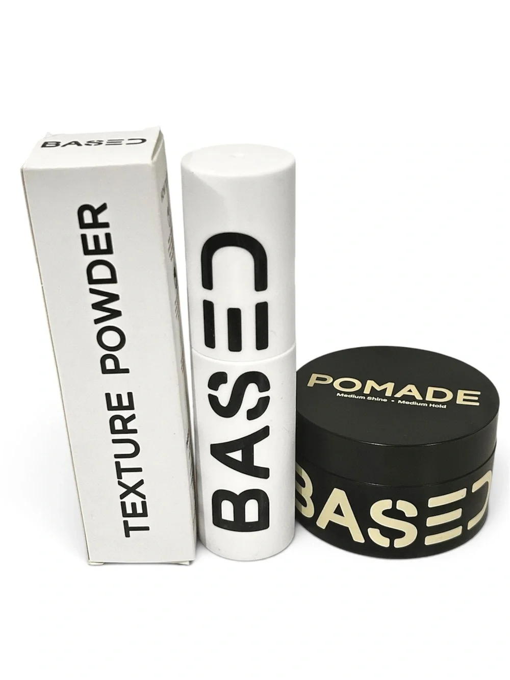 BASED BODYWORKS Texture Powder 1.7 oz + Pomade Men’s Hair Styling Duo New